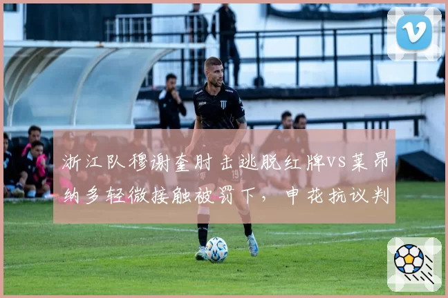 浙江队穆谢奎肘击逃脱红牌vs莱昂纳多轻微接触被罚下,申花抗议判罚不一__br_